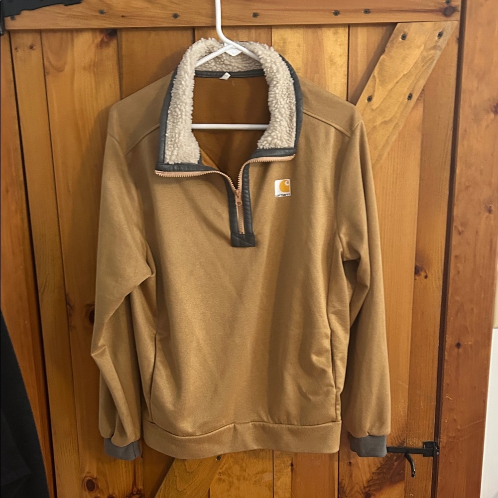 Carhartt Men's Brown Zip-Up Sweater